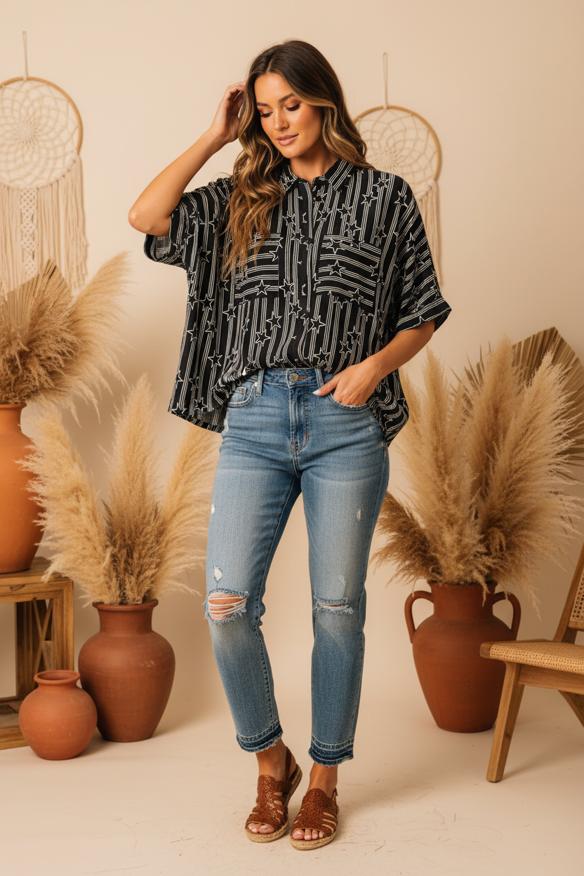 Amy - Dolman Sleeve Top