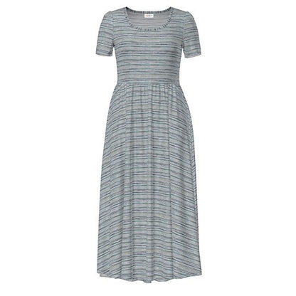 Riley - Grey Teal Faux Heather