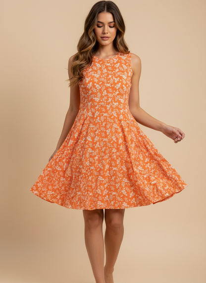 Nicki - Orange Floral