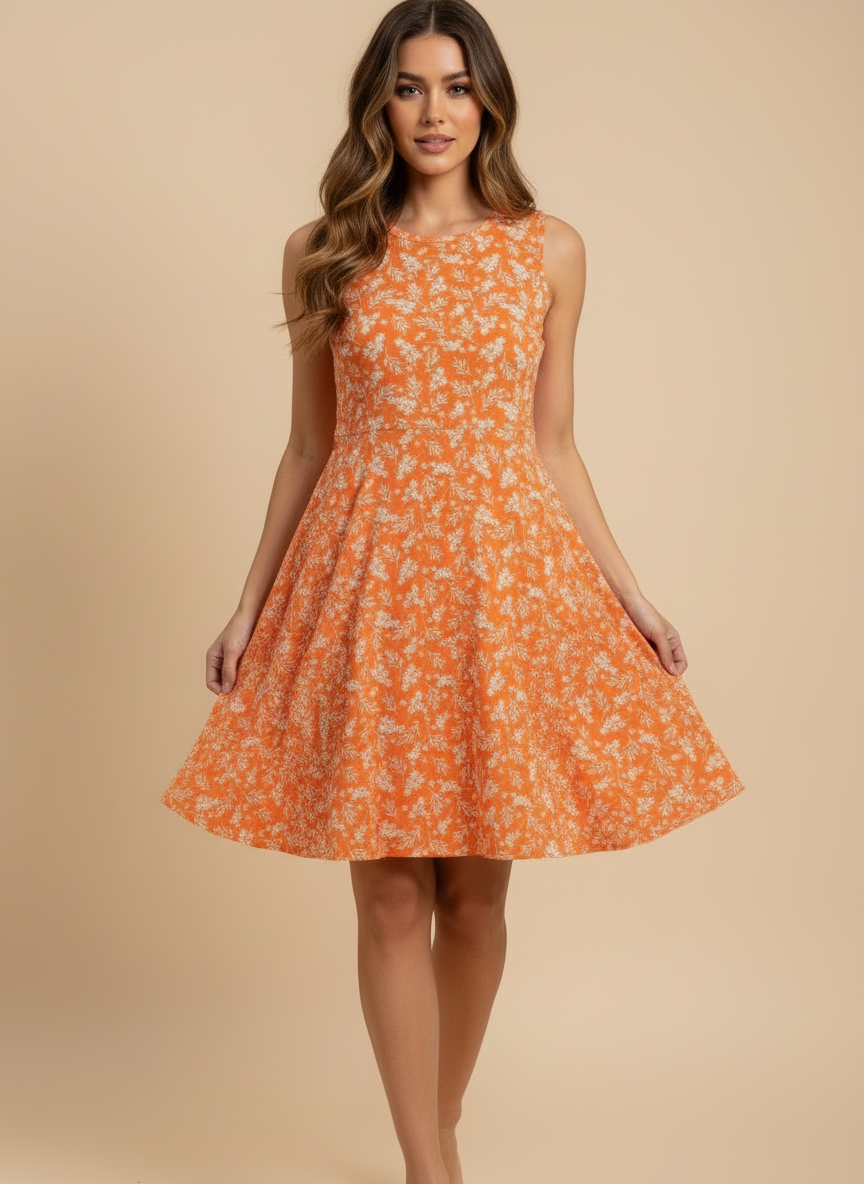 Nicki - Orange Floral