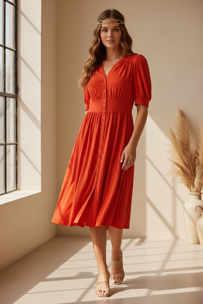 Skyler - Solid Cherry Tomato Red