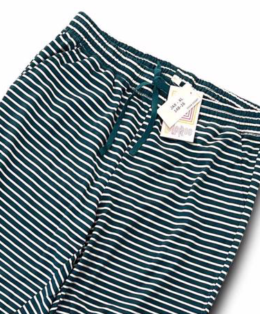 Jax - Teal White Horizonal Stripes