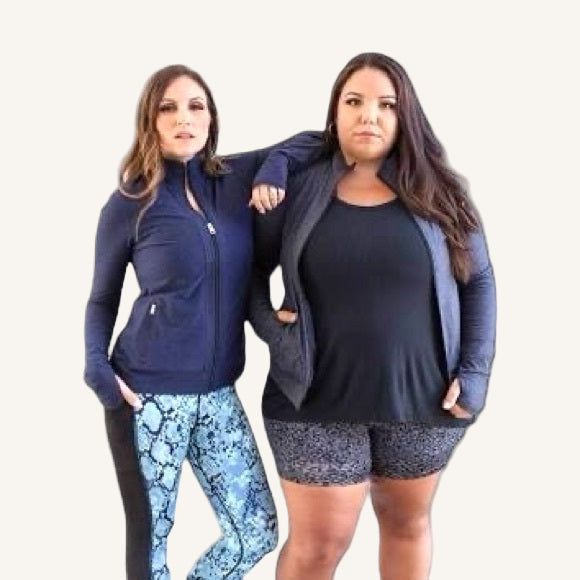 RISE - Bold Yoga Jacket - Heathered Navy