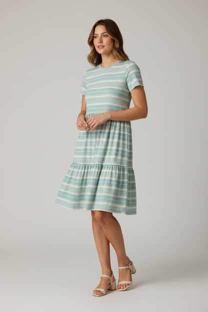 Ariel - Blue White Stripe