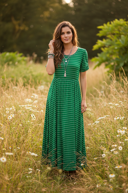 Riley - Green Stripe