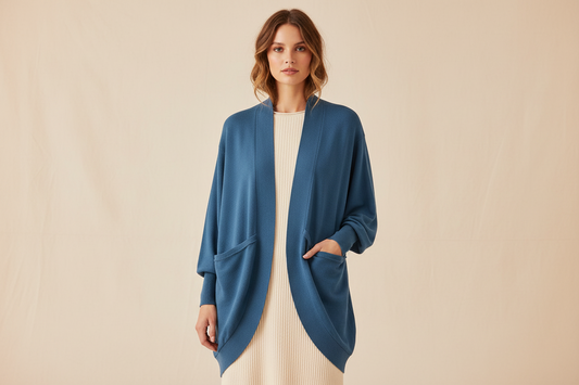 Kennedy Cardigan - Solid Moonlit Ocean Blue