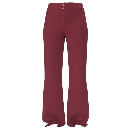 Emery Wide Leg Pants - Solid Tibetan Red