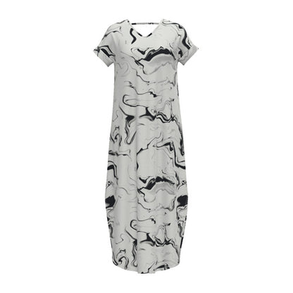 Macy - White Black Marble