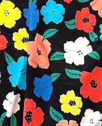 Hannah - Black Multi Bright Floral