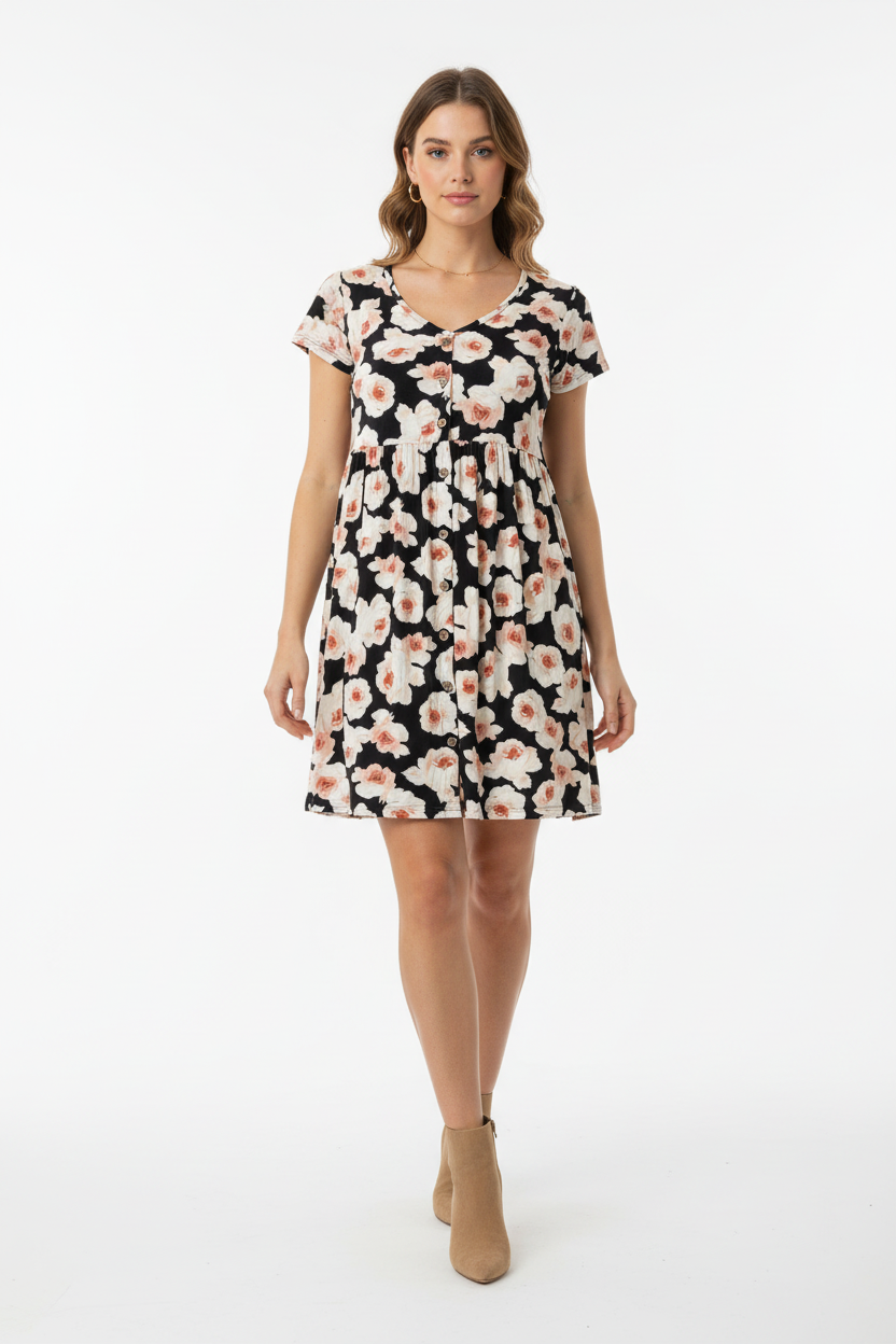 Heidi - Black Ivory Floral