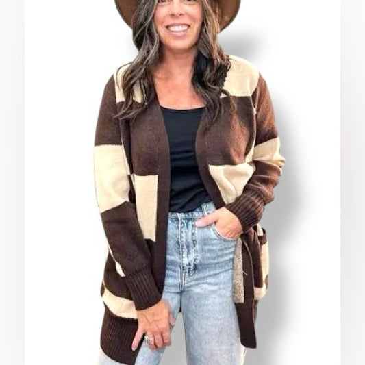 Peyton - Tan Brown Check