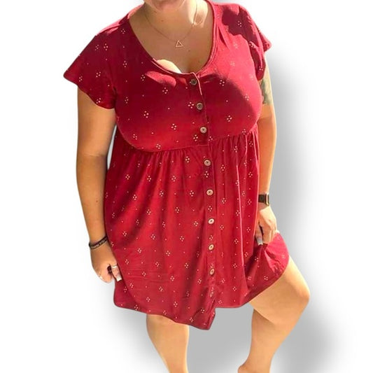 Heidi - Burgundy Ivory Diamond Foulard