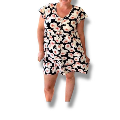 Heidi - Ivory Black Floral