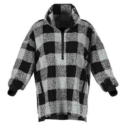 Nancy - White Black Plaid